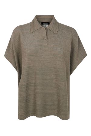 Polo in cotone taupe FABIANA FILIPPI | MAD275F505L2338195